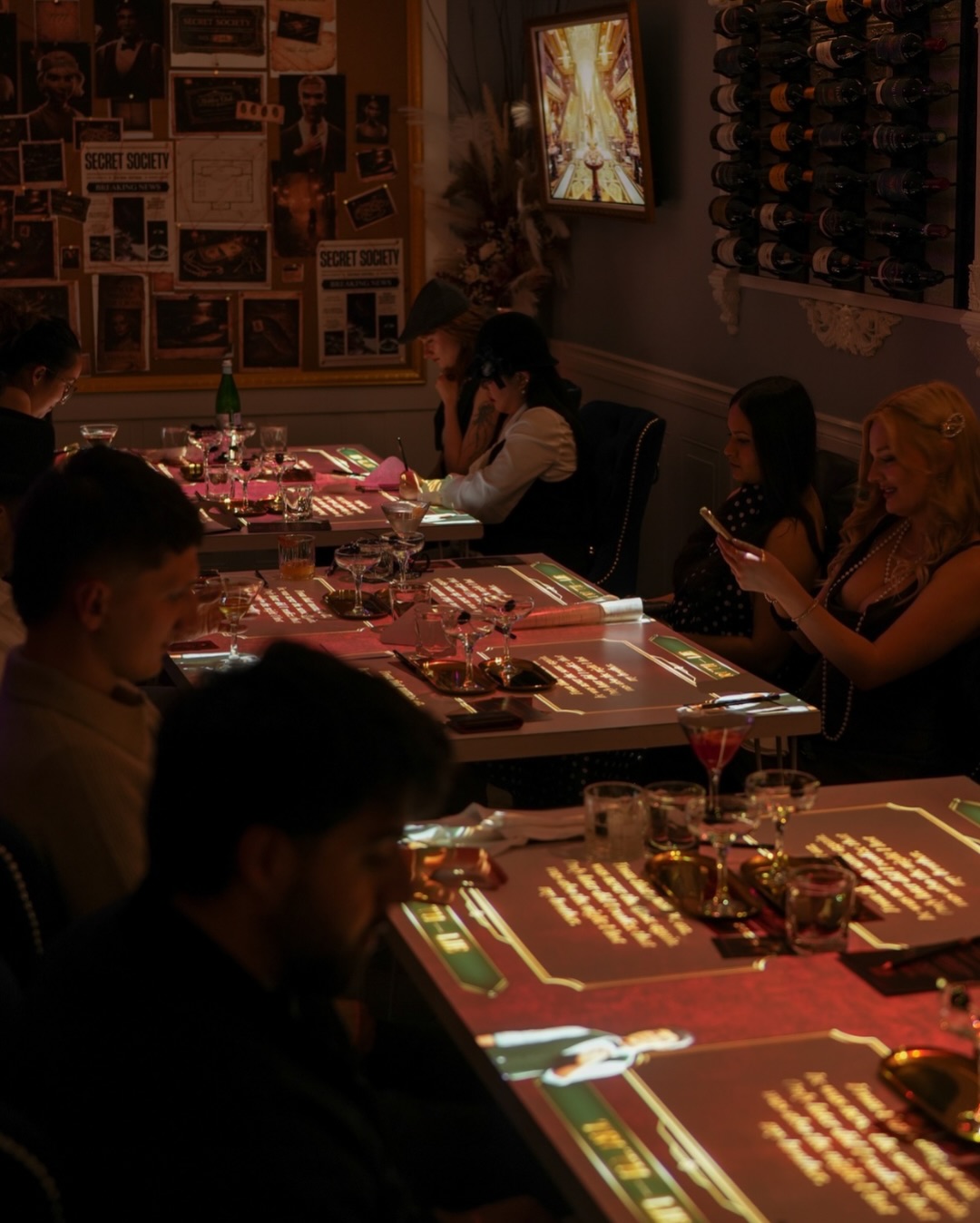 Guests at the Secret Society tables this week